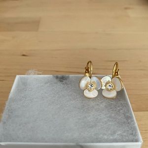 kate spade precious pansy earrings